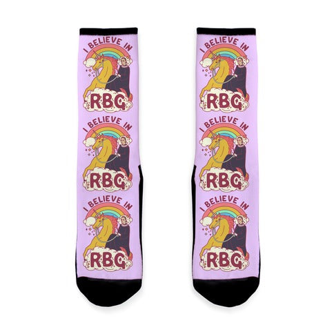 I Believe in RBG Socks